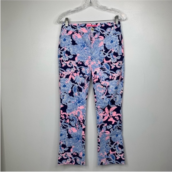 NWT Lilly Pulitzer Kelly High‎ Rise Crop Flare Size 2 Women’s MSRP $148 - Picture 1 of 9